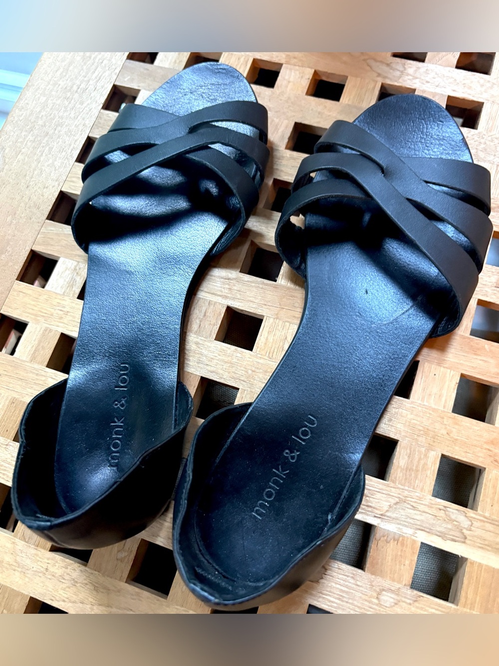 Monk & Lou leather sandals
